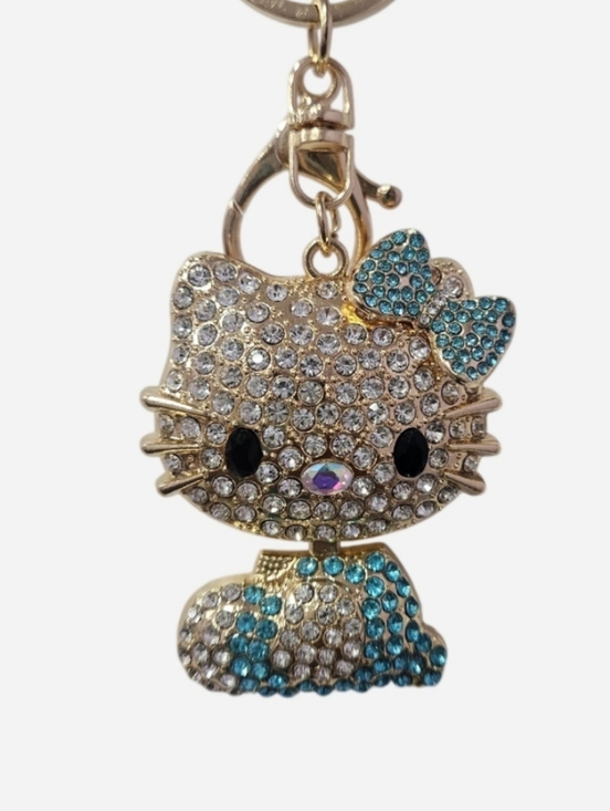 Accessories - Hello Kitty Large 3D Bag Charm - Teal